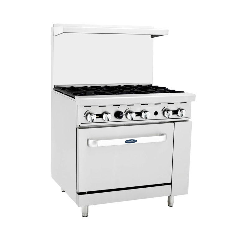 Atosa ATO4B 24” Gas Range. (4) Open Burners with One 20” Wide Oven